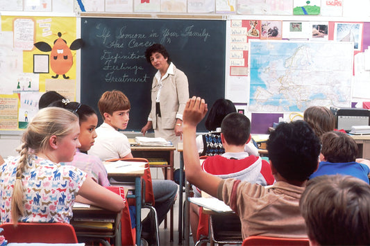 Students discussing in classroom — extending learning after the film